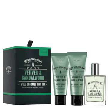 Scottish Fine Soaps Gifts & Sets Men's Grooming Vetiver and Sandalwood Eau de Toilette Spray 50ml Gift Set